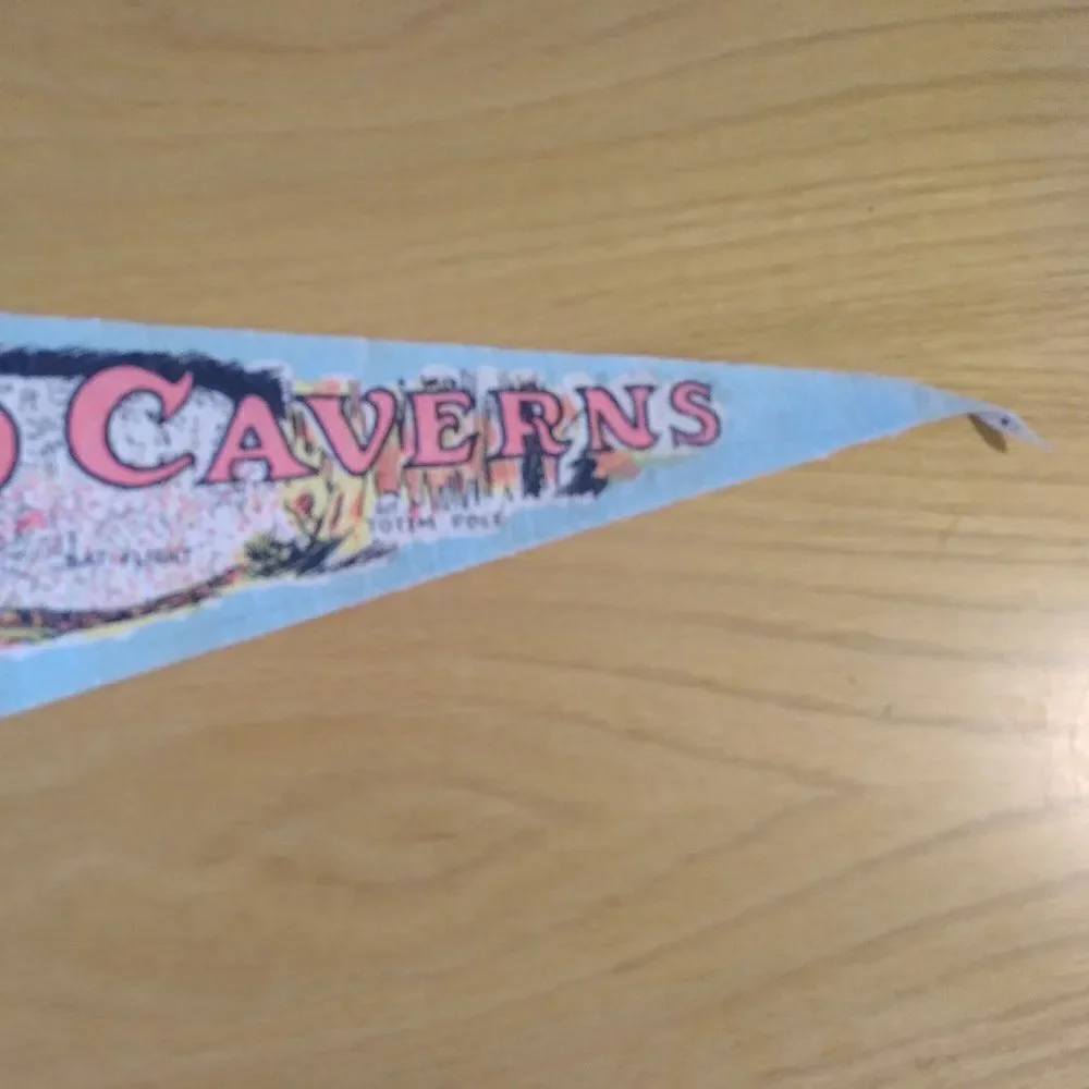 Vintage Carlsbad Cavern National Park Pennant Flag